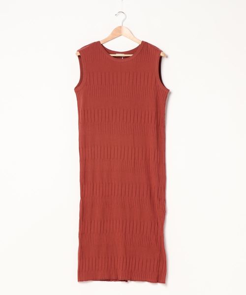 LOWRYS FARM(ローリーズファーム)の「ランダムテレコワンピノースリーブ 889554(ワンピース・レディース・アイボリー/パープル/オレンジ/ブラック・FREE)」の6枚目の写真