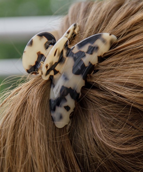 flower（フラワー）の「マーブルサマークリップ（バレッタ/ヘアクリップ・レディース・ベージュ/アイボリー・FREE）」の9枚目の写真