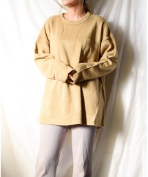 TRAP/U （トラップユー）の「『TRAP/U』裾ラウンドカット　ロンＴ（Tシャツ/カットソー）」