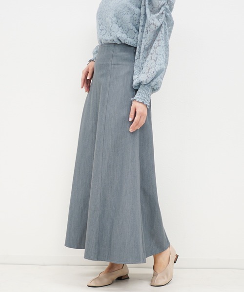 archives（アルシーヴ）の「バックレースアップマキシスカート（スカート・レディース・アイボリー/ネイビー/ブラウン/グレイッシュベージュ・MEDIUM）」の16枚目の写真