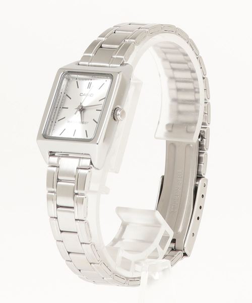 CASIO(カシオ)の「【CASIO】クラシックメタルスクエア(アナログ腕時計・レディース・ブラック/ピンク/シルバー/ブルー/ブラック系その他/シルバー系その他・FREE)」の1枚目の写真