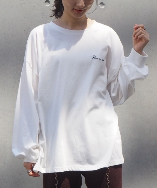 tiptop(ティップトップ)の「線画アソートロンT(Tシャツ/カットソー・レディース・ブラック/パープル/オフホワイト/ブルー/ホワイト系その他/ブラック系その他・FREE)」の10枚目の写真