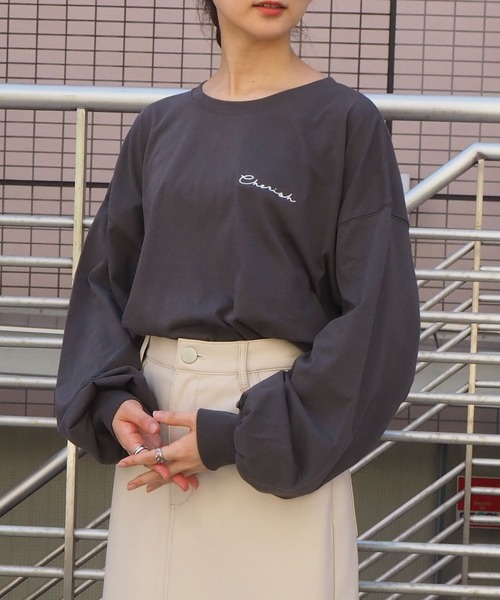 tiptop(ティップトップ)の「線画アソートロンT(Tシャツ/カットソー・レディース・ブラック/パープル/オフホワイト/ブルー/ホワイト系その他/ブラック系その他・FREE)」の14枚目の写真