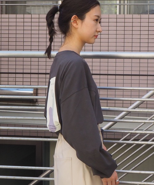 tiptop(ティップトップ)の「線画アソートロンT(Tシャツ/カットソー・レディース・ブラック/パープル/オフホワイト/ブルー/ホワイト系その他/ブラック系その他・FREE)」の15枚目の写真
