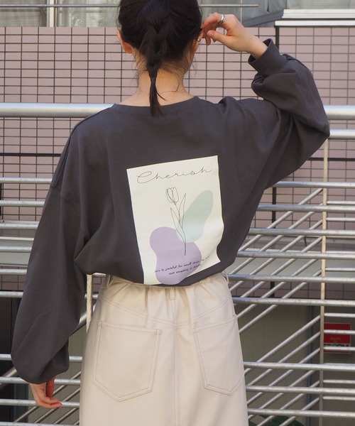 tiptop(ティップトップ)の「線画アソートロンT(Tシャツ/カットソー・レディース・ブラック/パープル/オフホワイト/ブルー/ホワイト系その他/ブラック系その他・FREE)」の16枚目の写真