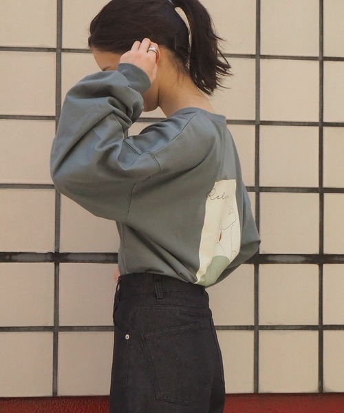 tiptop(ティップトップ)の「線画アソートロンT(Tシャツ/カットソー・レディース・ブラック/パープル/オフホワイト/ブルー/ホワイト系その他/ブラック系その他・FREE)」の21枚目の写真