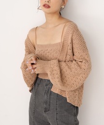 one after another NICE CLAUP | ビスチェセットニットカーディガン(カーディガン/ボレロ)