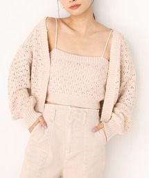 one after another NICE CLAUP | ビスチェセットニットカーディガン(カーディガン/ボレロ)