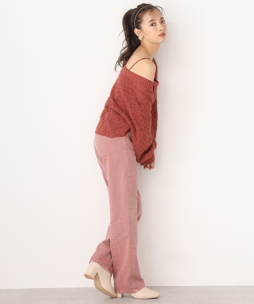 one after another NICE CLAUP(ワンアフターアナザーナイスクラップ)の「ビスチェセットニットカーディガン(カーディガン/ボレロ・レディース・ベージュ/アイボリー/ミント/レンガ・FREE)」の20枚目の写真