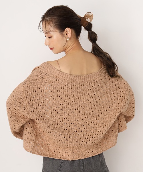 one after another NICE CLAUP(ワンアフターアナザーナイスクラップ)の「ビスチェセットニットカーディガン(カーディガン/ボレロ・レディース・ベージュ/アイボリー/ミント/レンガ・FREE)」の18枚目の写真