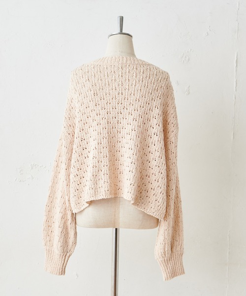 one after another NICE CLAUP(ワンアフターアナザーナイスクラップ)の「ビスチェセットニットカーディガン(カーディガン/ボレロ・レディース・ベージュ/アイボリー/ミント/レンガ・FREE)」の19枚目の写真