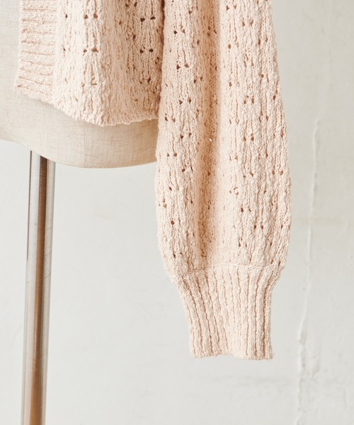 one after another NICE CLAUP(ワンアフターアナザーナイスクラップ)の「ビスチェセットニットカーディガン(カーディガン/ボレロ・レディース・ベージュ/アイボリー/ミント/レンガ・FREE)」の14枚目の写真