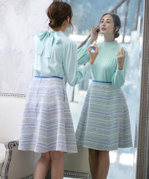 TOCCA(トッカ)の「【洗える!】BIANCA スカート(スカート・レディース・ピンク系/サックスブルー系・0/2/4/6)」の6枚目の写真