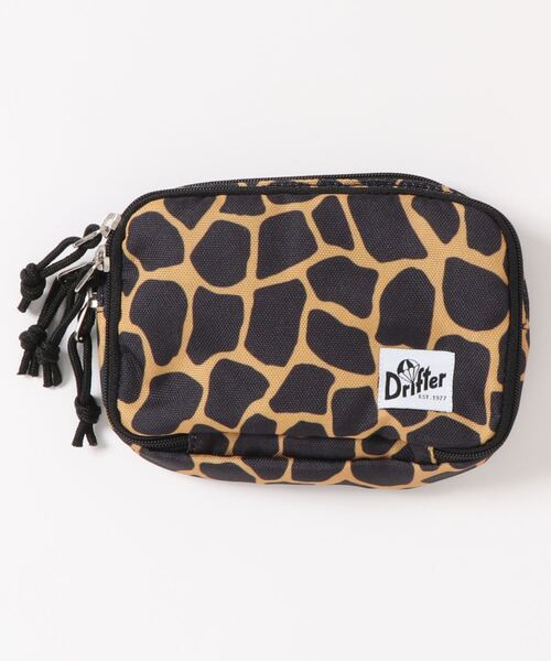 Drifter（ドリフター）の「MULTI POUCH S／マルチポーチ S（ポーチ・メンズ・ターコイズブルー/カーキオリーブ/グリーン系カモフラージュ/パープル/ブラック/レオパード/ダークグリーン/ブルー/ネイビー×ホワイト/アニマル/ブラウン×イエロー・FREE）」の3枚目の写真