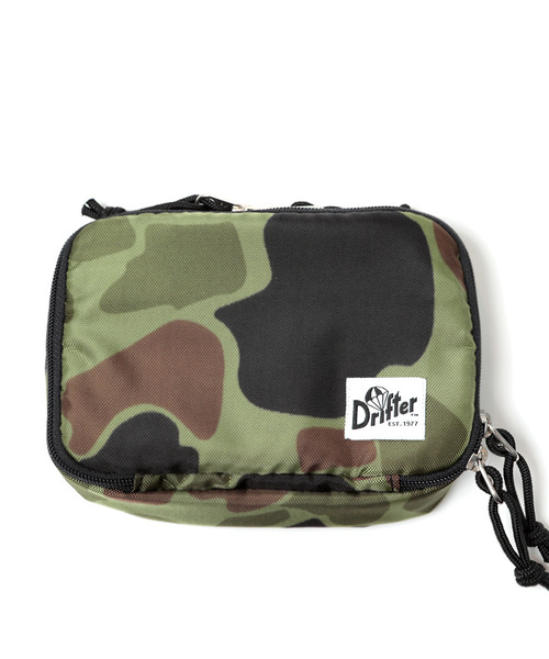 Drifter（ドリフター）の「MULTI POUCH S／マルチポーチ S（ポーチ・メンズ・ターコイズブルー/カーキオリーブ/グリーン系カモフラージュ/パープル/ブラック/レオパード/ダークグリーン/ブルー/ネイビー×ホワイト/アニマル/ブラウン×イエロー・FREE）」の9枚目の写真