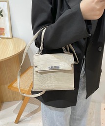 shopnikoniko | プチプライス 斜め掛け クロコスクエアショルダーバッグ(ショルダーバッグ)