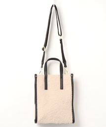 natural couture | ボアパイピングトートバッグ(ショルダーバッグ)