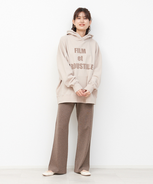 Rouge vif（ルージュヴィフ）の「【WEB＆一部店舗限定】ロングプルパーカー（パーカー・レディース・ベージュ/ネイビー/チャコールグレー・フリー）」の7枚目の写真