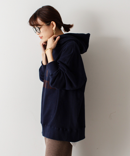 Rouge vif（ルージュヴィフ）の「【WEB＆一部店舗限定】ロングプルパーカー（パーカー・レディース・ベージュ/ネイビー/チャコールグレー・フリー）」の12枚目の写真