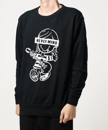 ROUGH TRADE 裏毛 クルー スウェット NEVER MIND (M1)