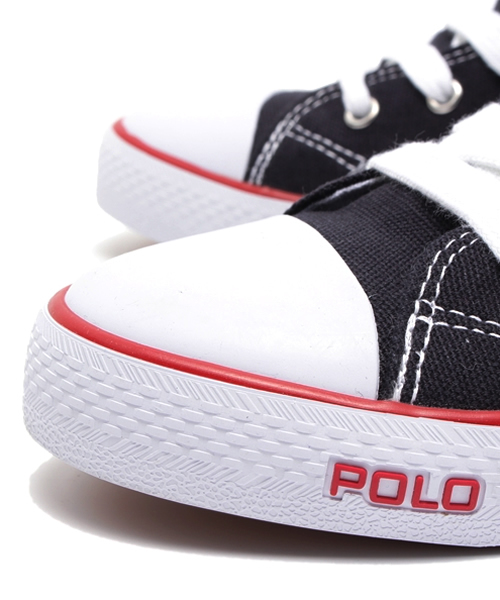 POLO RALPH LAUREN(ポロ ラルフ ローレン)の「ジュニア ポロ ラルフローレン POLO CARSON HI(スニーカー・レディース・ホワイト/ネイビー・24.5cm/24cm/23cm/23.5cm)」の6枚目の写真
