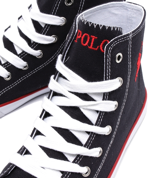 POLO RALPH LAUREN(ポロ ラルフ ローレン)の「ジュニア ポロ ラルフローレン POLO CARSON HI(スニーカー・レディース・ホワイト/ネイビー・24.5cm/24cm/23cm/23.5cm)」の7枚目の写真