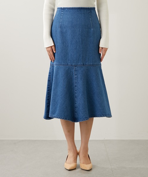 新品 Whim Gazette ウィム ガゼット フレア デニム スカート 38 新品