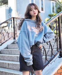 INTER FACTORY | ファッションインフルエンサー poyo×Asubi×yuu×INTER FACTORY　angelプリントパーカー(パーカー)