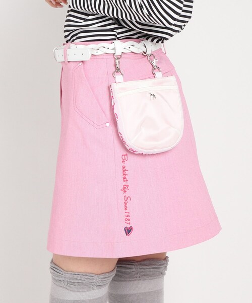 adabat（アダバット）の「◆ポーチ付きベルト（ベルト・レディース・シルバー/ホワイト・00）」の4枚目の写真