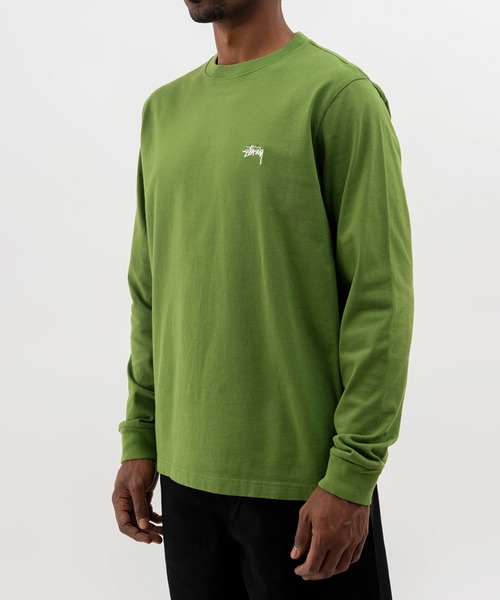 STUSSY（ステューシー）の「Overdyed LS Crew（Tシャツ/カットソー・メンズ・ブラック/ネイビー/ホワイト/グリーン/ナチュラル/レッド/ヘザーグレー・SMALL/X-LARGE/MEDIUM/LARGE）」の10枚目の写真