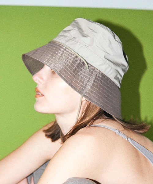 LE VERNIS（ル・ベルニ）の「シースルーバケットハット（ハット・レディース・ホワイト/ブラック/ベージュ・FREE）」の3枚目の写真