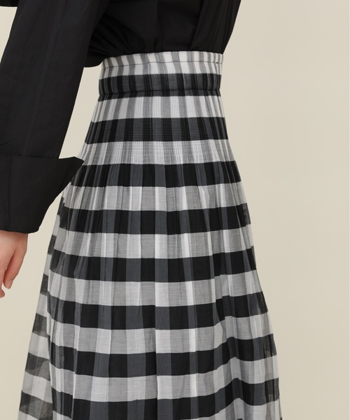 sakishimatokyo（サキシマトーキョー）の「【ZOZO限定】サキシマamp「ブロックチェックノスカート」（スカート・レディース・ブラック/ネイビー・FREE）」の14枚目の写真