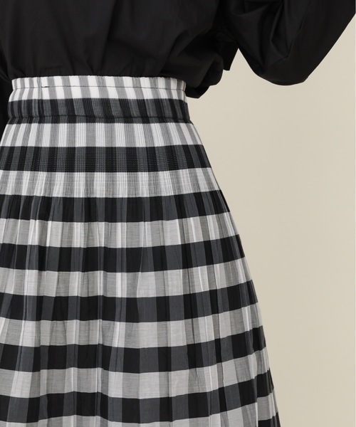 sakishimatokyo（サキシマトーキョー）の「【ZOZO限定】サキシマamp「ブロックチェックノスカート」（スカート・レディース・ブラック/ネイビー・FREE）」の8枚目の写真