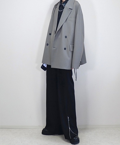 Loose/ルース(ルース)の「ドレープトロミ ローズ刺繍シャツ(シャツ/ブラウス・メンズ・ブラック/オフホワイト/ホワイト/チャコールグレー/グレイッシュブルー/ブラック系/ホワイト系/バーガンディー/グレー系・S/M/L/XS)」の12枚目の写真