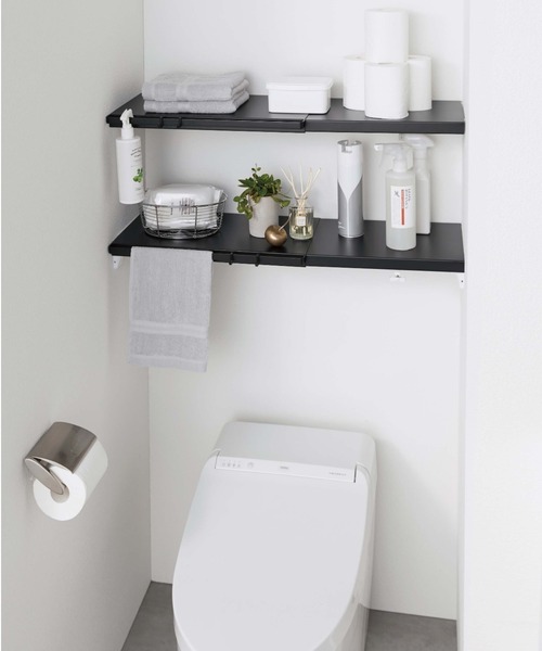 tower（タワー）の「tower（タワー)伸縮 つっぱり棒用棚板  S（ランドリーグッズ・レディース・ブラック/ホワイト・ONESIZE）」の17枚目の写真