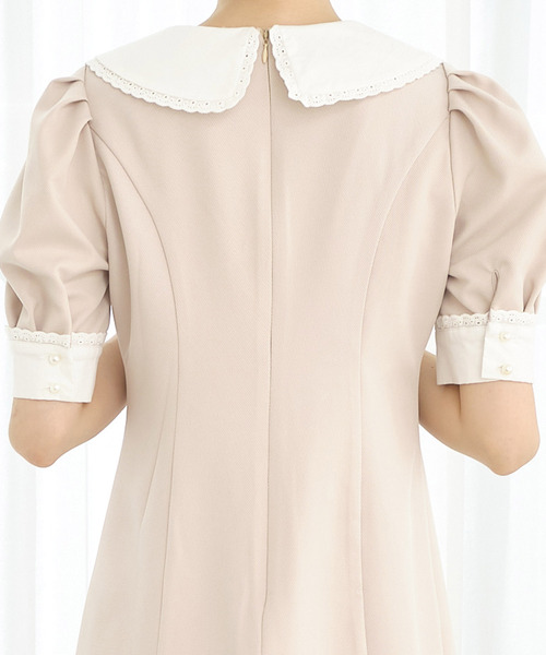 ワンピースフリルカラーワンピース ボリュームスリーブ ワンピース Titty Co ティティーアンドコー のファッション