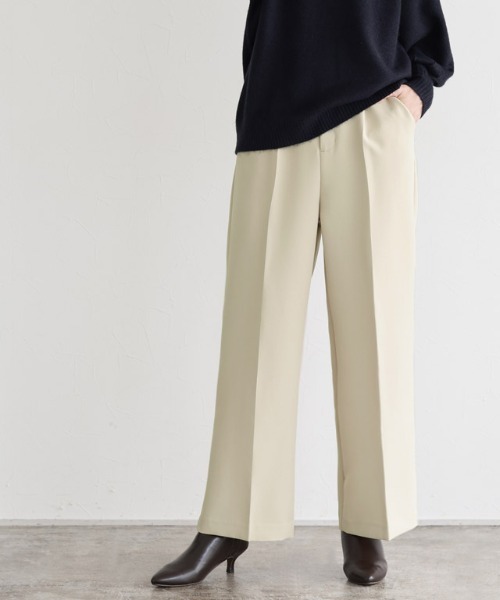 センタープレスボックスパンツ