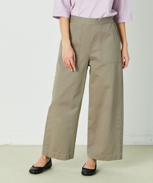 conges payes ADIEU TRISTESSE（コンジェ ペイエ アデュートリステス）の「ウエストロープワークパンツ（その他パンツ・レディース・アイボリー/インディゴブルー/ベージュ・38）」の2枚目の写真