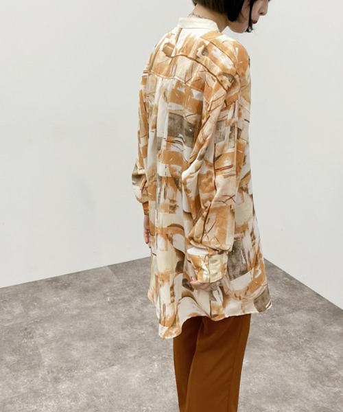 apres jour mignon(アプレジュールミニョン)の「バンドカラークレリックシャツ【ZOZOTOWN限定アイテム】(シャツ/ブラウス・レディース・その他/オレンジ系その他/イエロー系その他/グレー・X-LARGE/フリー)」の21枚目の写真