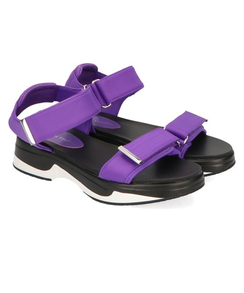 ORiental TRaffic（オリエンタルトラフィック）の「厚底ナイロンスポーティサンダル/11207（サンダル・レディース・ブラック/パープル/ブラウン/グレー・LL/3L/SS/S/M/L）」の14枚目の写真