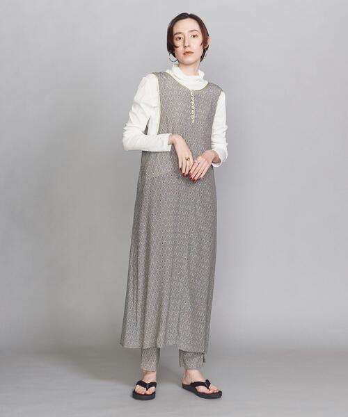 BRISEMY（ブライズミー）の「＜BRISEMY＞プリントノースリーブワンピース -2WAY-（ワンピース・レディース・イエロー・38）」の4枚目の写真