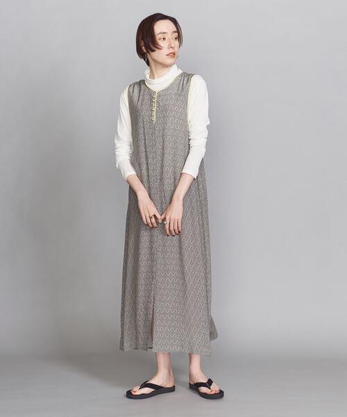 BRISEMY（ブライズミー）の「＜BRISEMY＞プリントノースリーブワンピース -2WAY-（ワンピース・レディース・イエロー・38）」の3枚目の写真