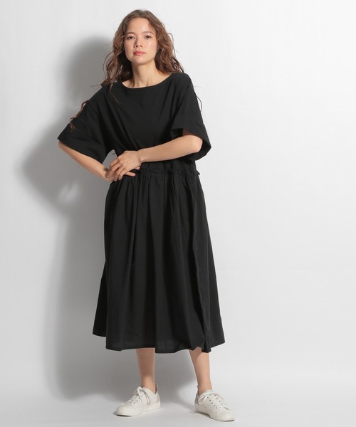 ichi（イチ）の「【ichi(イチ)】ドッキングワンピース（ワンピース・レディース・ブラック/ベージュ/グレー・FREE）」の14枚目の写真