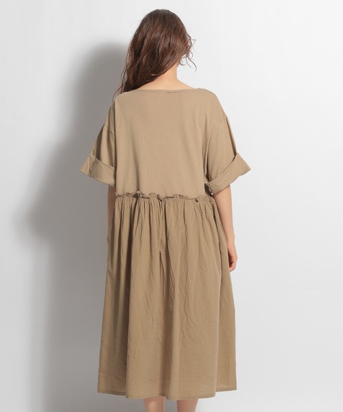 ichi（イチ）の「【ichi(イチ)】ドッキングワンピース（ワンピース・レディース・ブラック/ベージュ/グレー・FREE）」の8枚目の写真