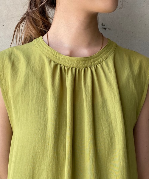 CAPRICIEUX LE'MAGE（カプリシューレマージュ）の「ノースリティアードワンピース（ワンピース・レディース・ブラック/カーキ/ライム・FREE）」の11枚目の写真