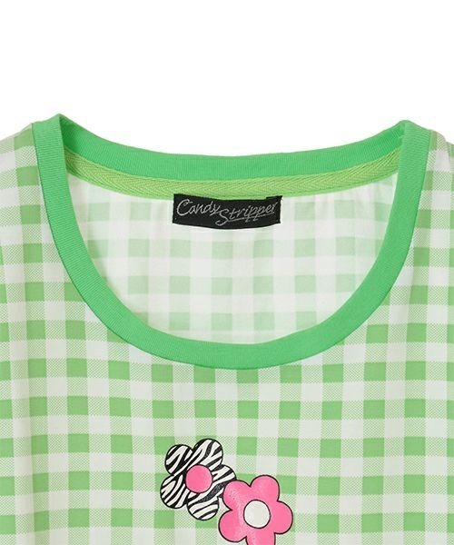 Candy Stripper PRETEND CHECK シャツ 緑 Candy Stripper（キャンディストリッパー）の「GINGHAM CHECK