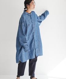 VINTAGE S.V アイリッシュリネン 4XL シャンブレーシャツ