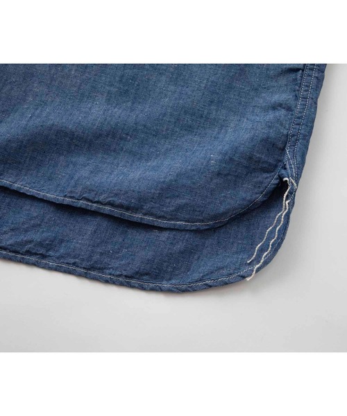 SEA（シー）の「VINTAGE S.V アイリッシュリネン 4XL シャンブレーシャツ（シャツ/ブラウス・レディース・ブルー・ONE SIZE）」の11枚目の写真