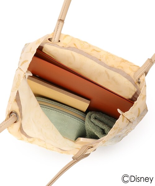 AG by aquagirl（エージーバイアクアガール）の「◆『美女と野獣』総柄チュールトートバッグ 限定アイテム（トートバッグ・レディース・ライトベージュ/ダークブラウン・00）」の9枚目の写真