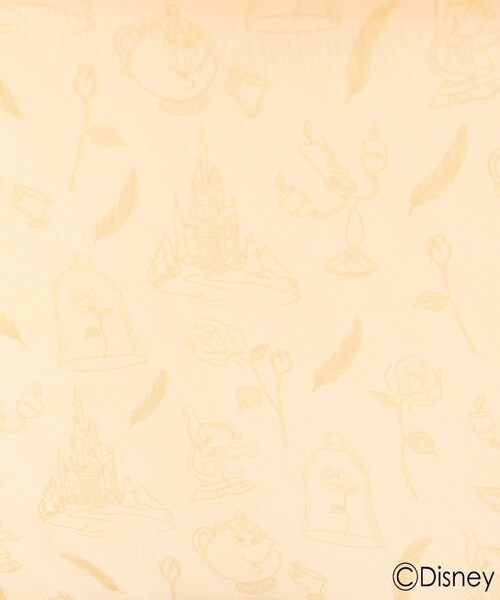 AG by aquagirl（エージーバイアクアガール）の「◆『美女と野獣』総柄チュールトートバッグ 限定アイテム（トートバッグ・レディース・ライトベージュ/ダークブラウン・00）」の10枚目の写真